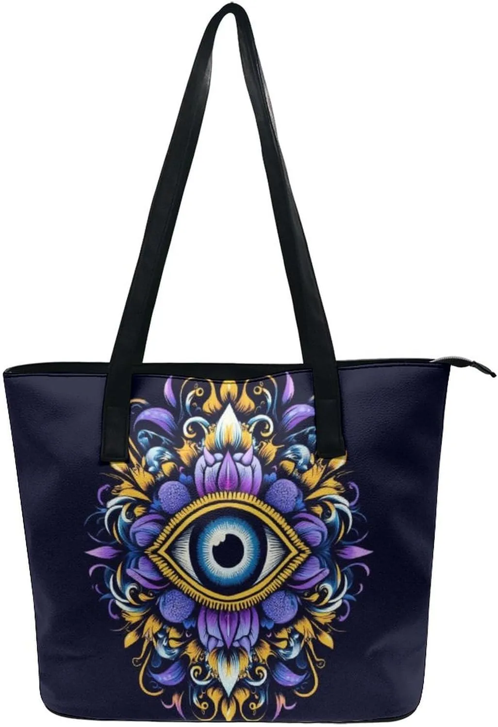 Women Tote Bag PU Leather Travel Shoulder Bags Casual Handbags