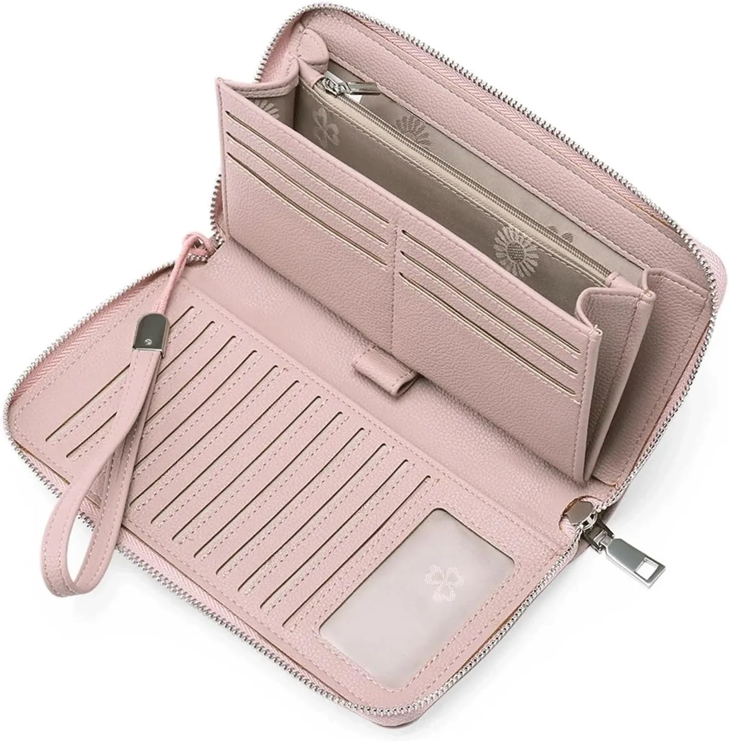 Women Zipper Coin & Cell Phone Pocket Female Wallet RFID Card Holder Ladies Clutch Purse Handbag purse
