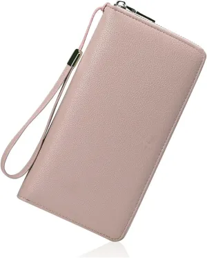 Women Zipper Coin & Cell Phone Pocket Female Wallet RFID Card Holder Ladies Clutch Purse Handbag purse