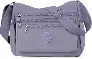 Women's Crossbody Bag, Shoulder Bag, Waterproof Backpack Shoulder Bag, Lightweight Nylon Work Travel Bag, Messenger Bag
