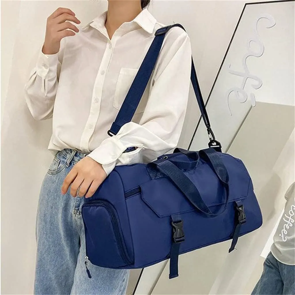 Women's Gym Bag Men's Multifunctional Sports Gym Bag Oxford Cloth Travel Bag Yoga Backpack(Black-JoJo's Bizarre Adventure1)