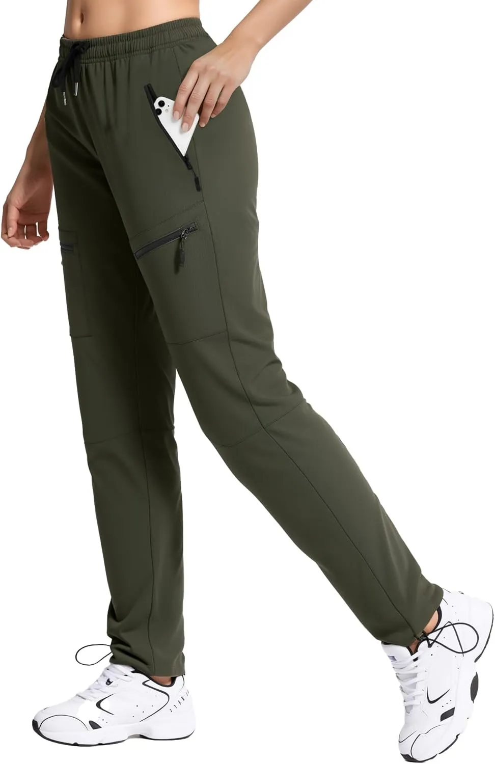 Womens Hiking Pants Quick Dry Tall Insteam 30"/32"/34"/36" Cargo Joggers Lightweight Breathable Pants with 5 Pockets