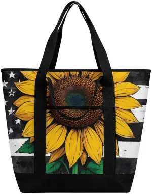 Women's Large-Capacity Thermal Tote Bag Stylish Work & Commute Handbag