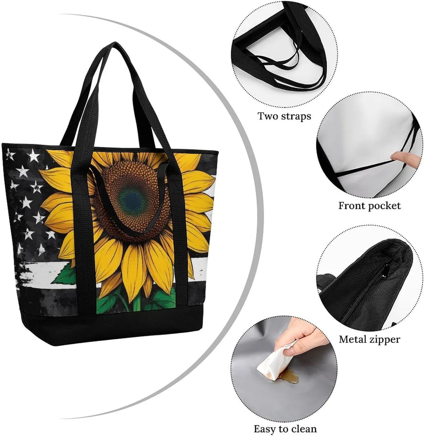 Women's Large-Capacity Thermal Tote Bag Stylish Work & Commute Handbag
