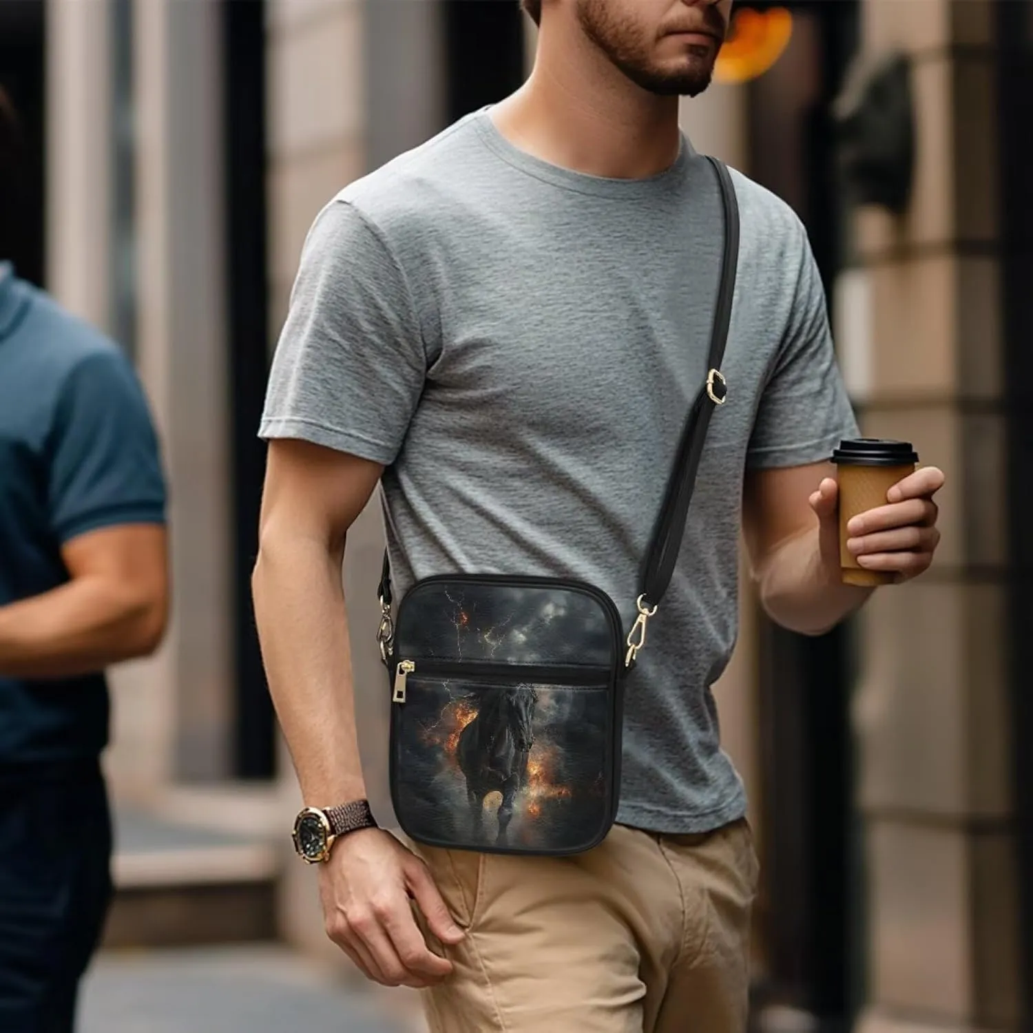 Womens Mens Leather Shoulder Bag Small Leather Messenger Bag Crossbody Satchel Bag Purse Handbag Casual Daypack