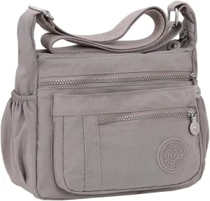 Women's Multi-Pocket Shoulder Bag, Nylon