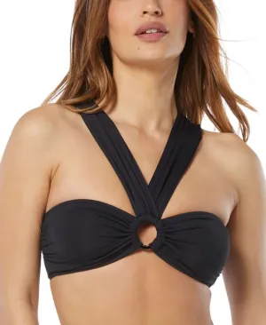 Women's Multi-Way Bra Bikini Top (Black, Medium)