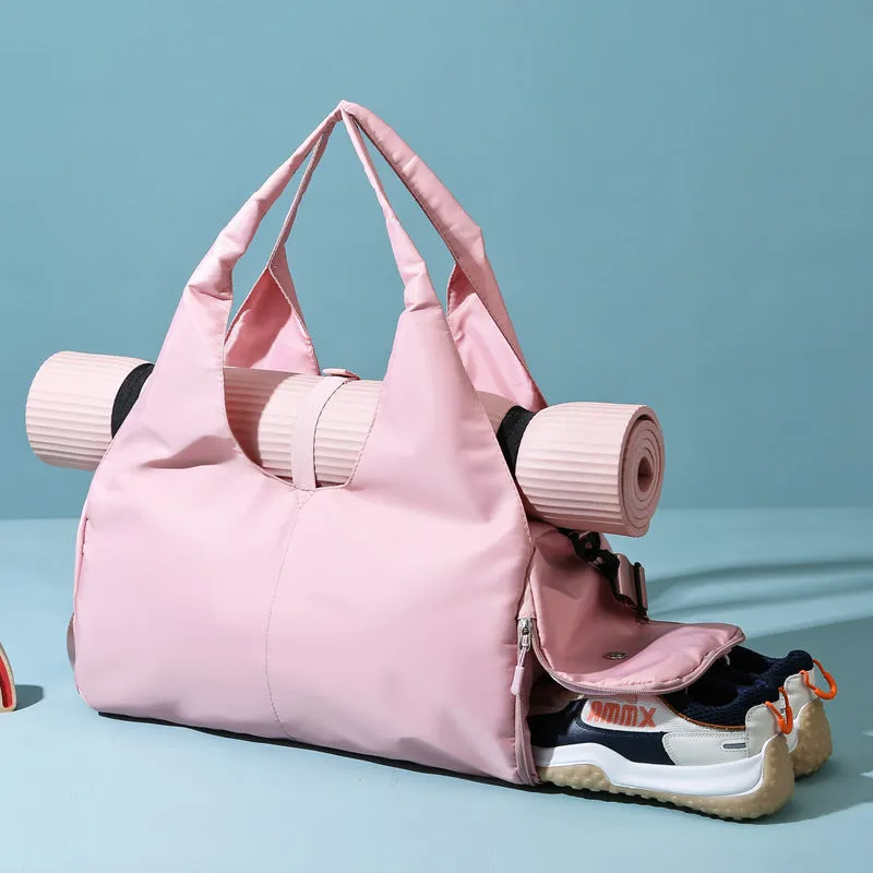 Women's Oxford Cloth Large Capacity Yoga Fitness Independent Shoe Travel Bags
