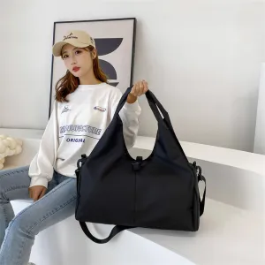 Women's Oxford Cloth Large Capacity Yoga Fitness Independent Shoe Travel Bags