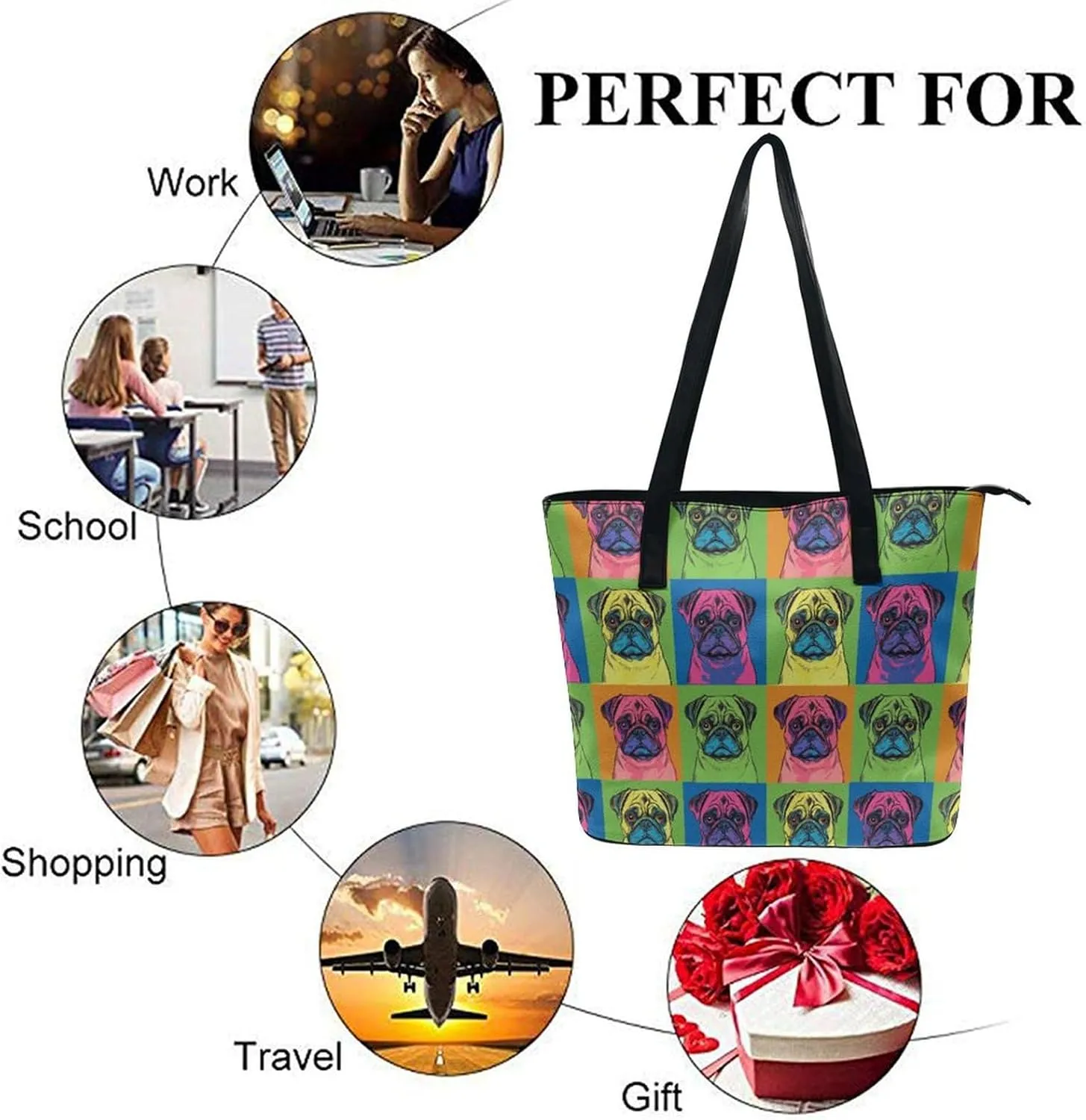 Women's Shoulder Hand Bag Tote Handbags Shopping Casual Travel Bag