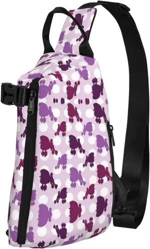 Wood Grain Print Travel Crossbody Backpack Bag,Lightweight Sling Bag For Travel Unisex