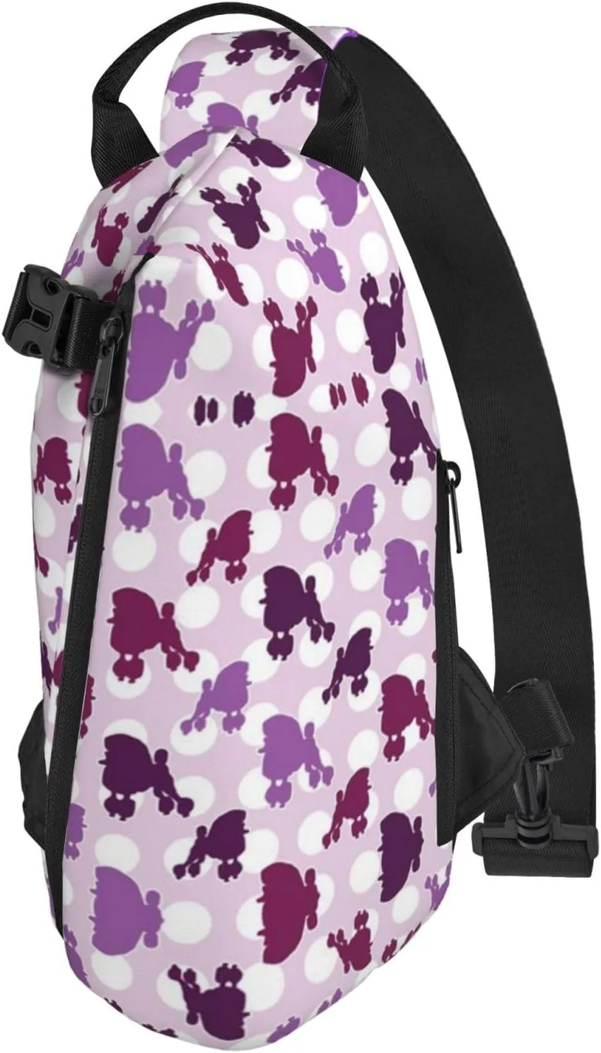 Wood Grain Print Travel Crossbody Backpack Bag,Lightweight Sling Bag For Travel Unisex