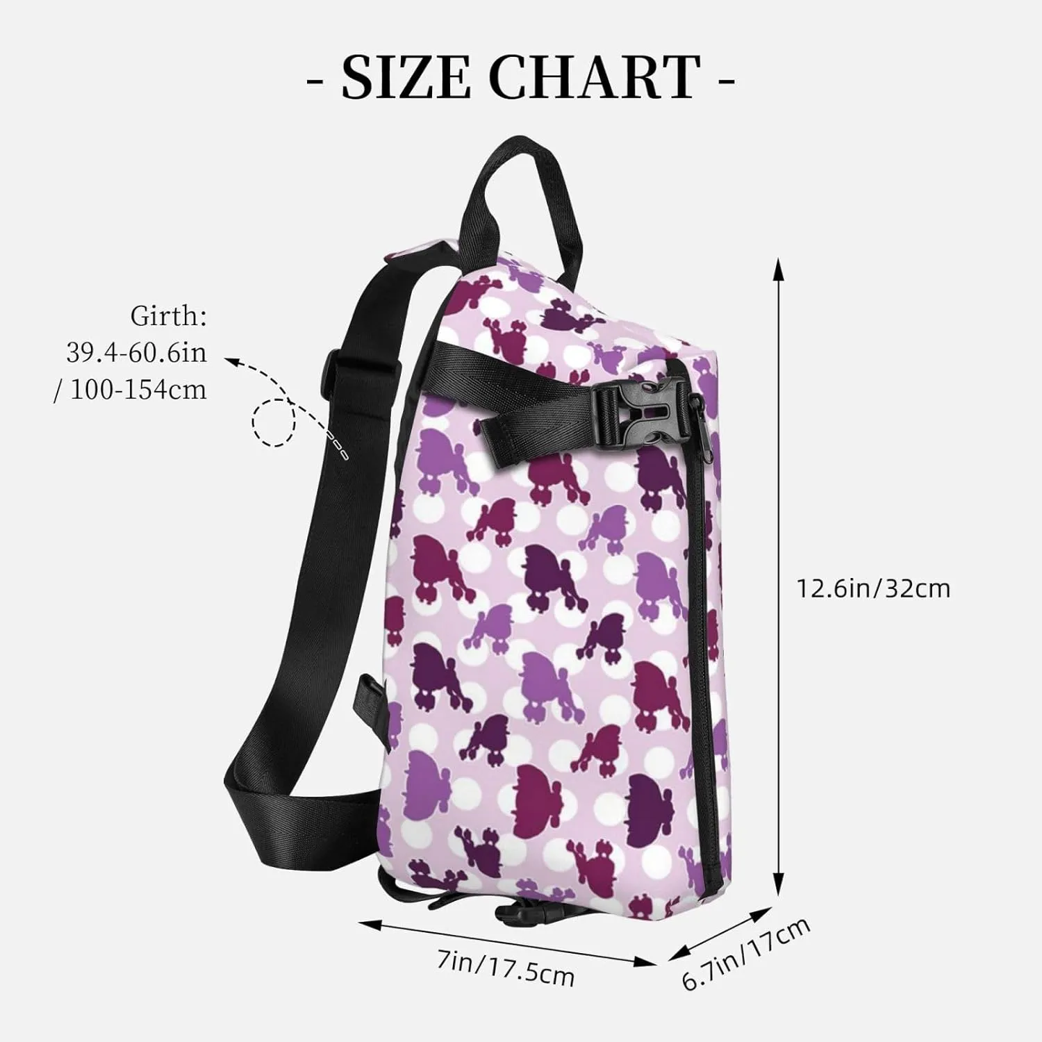 Wood Grain Print Travel Crossbody Backpack Bag,Lightweight Sling Bag For Travel Unisex