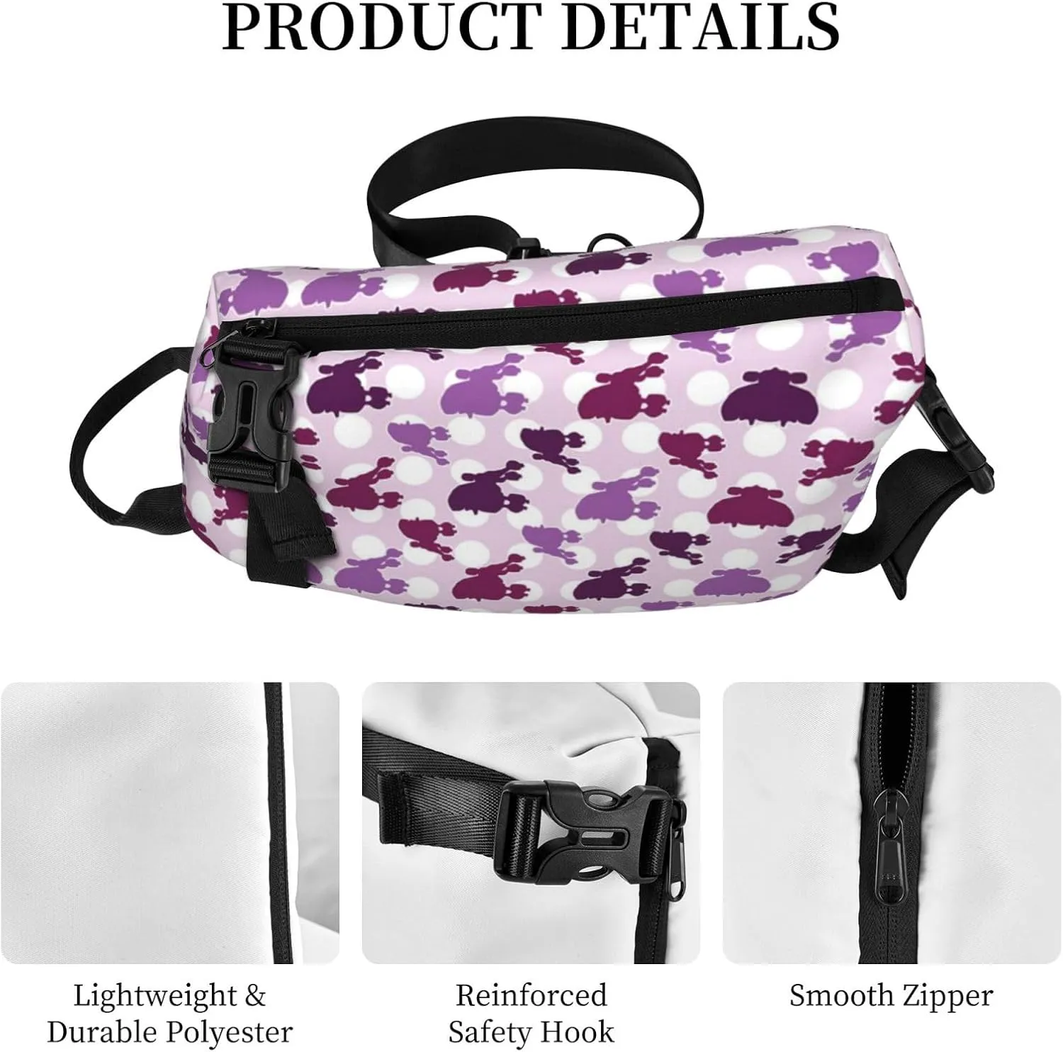 Wood Grain Print Travel Crossbody Backpack Bag,Lightweight Sling Bag For Travel Unisex