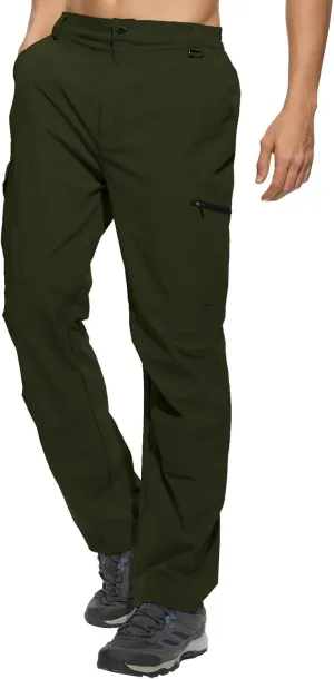 Work Pants for Men Waterproof Lightweight Quick Dry Travel Fishing Camping Men Hiking Cargo Pants Outdoor 6 Pockets