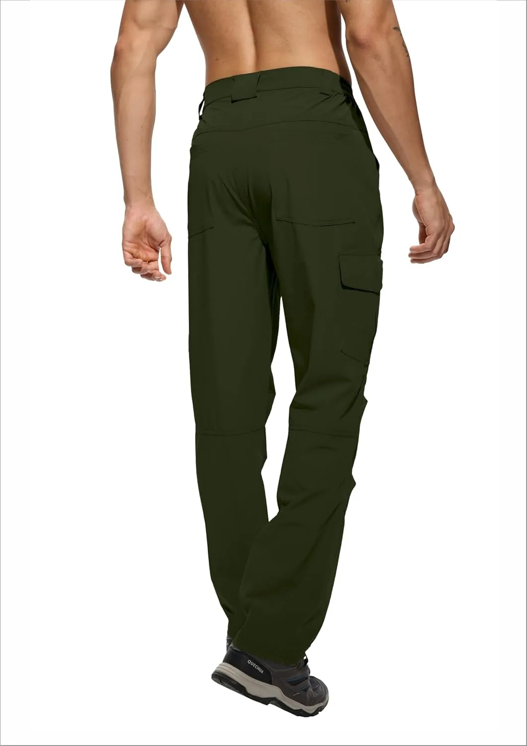 Work Pants for Men Waterproof Lightweight Quick Dry Travel Fishing Camping Men Hiking Cargo Pants Outdoor 6 Pockets