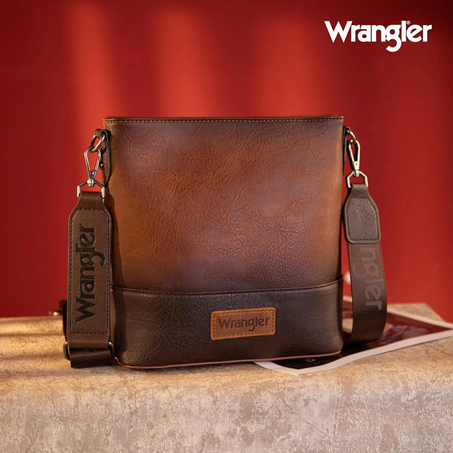 Wrangler Crossbody Purses for Women Two Tone Crossbody Bags Women Purses and Handbags