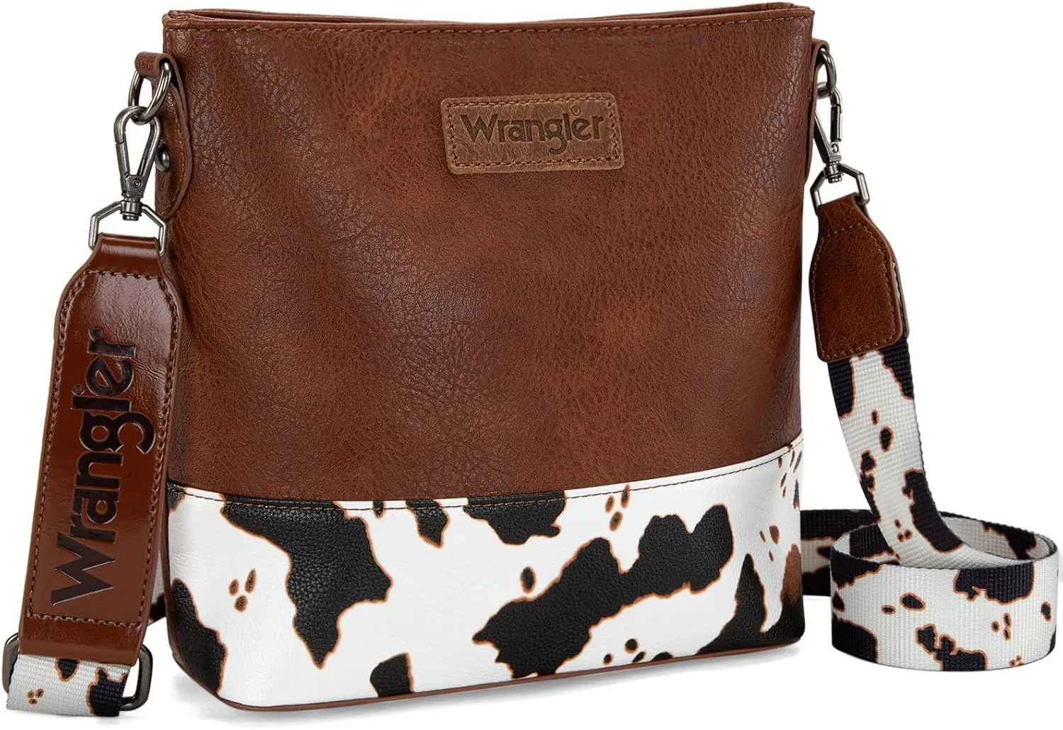 Wrangler Crossbody Purses for Women Two Tone Crossbody Bags Women Purses and Handbags