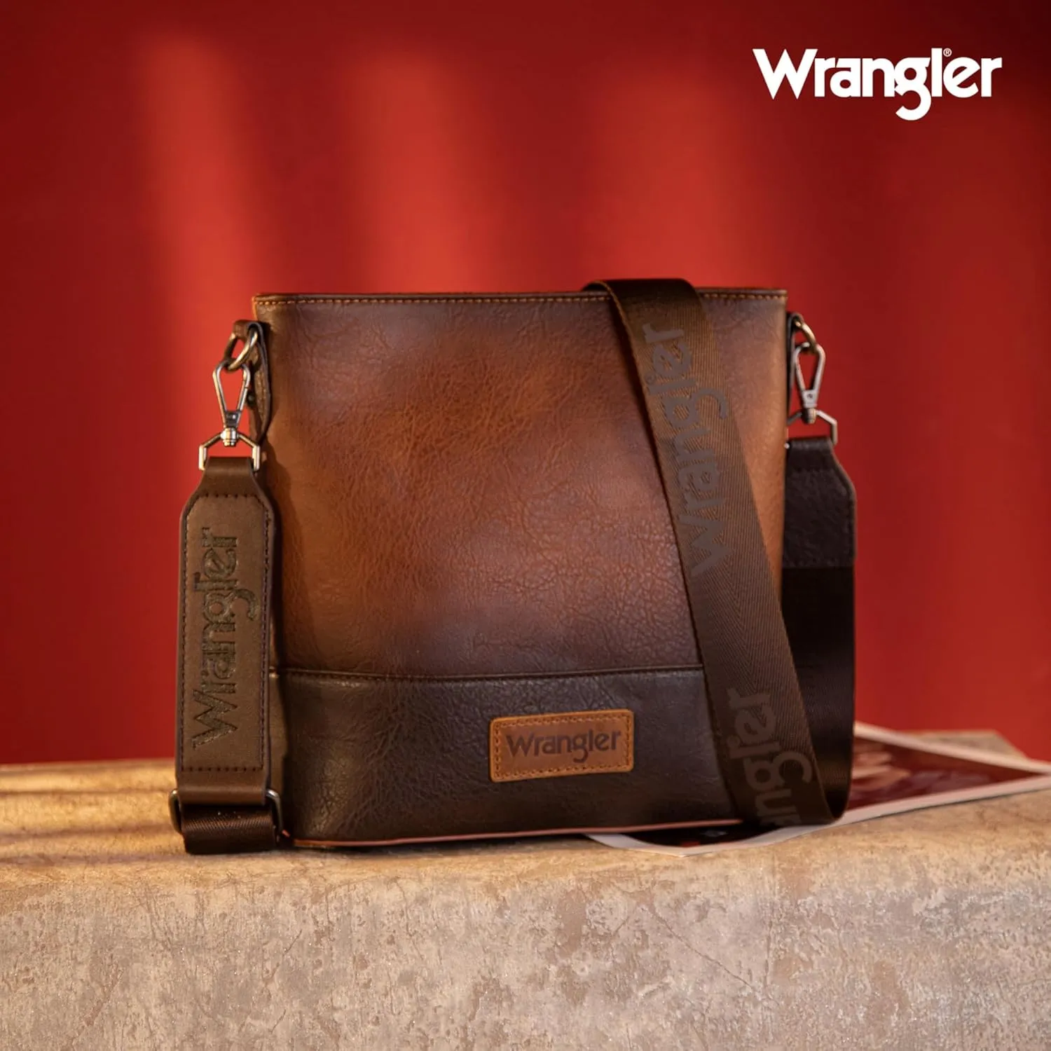 Wrangler Crossbody Purses for Women Two Tone Crossbody Bags Women Purses and Handbags