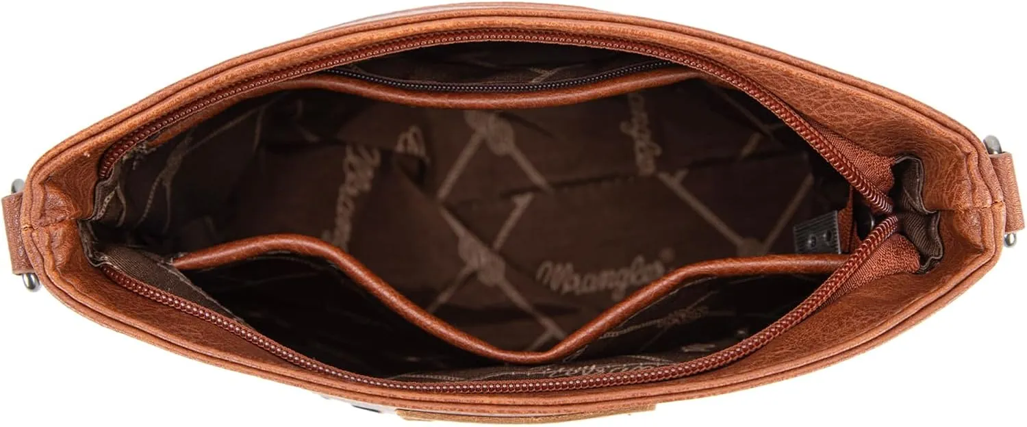 Wrangler Crossbody Purses for Women Two Tone Crossbody Bags Women Purses and Handbags