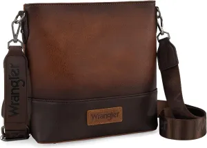 Wrangler Crossbody Purses for Women Two Tone Crossbody Bags Women Purses and Handbags