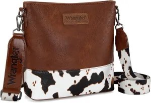 Wrangler Crossbody Purses for Women Two Tone Crossbody Bags Women Purses and Handbags