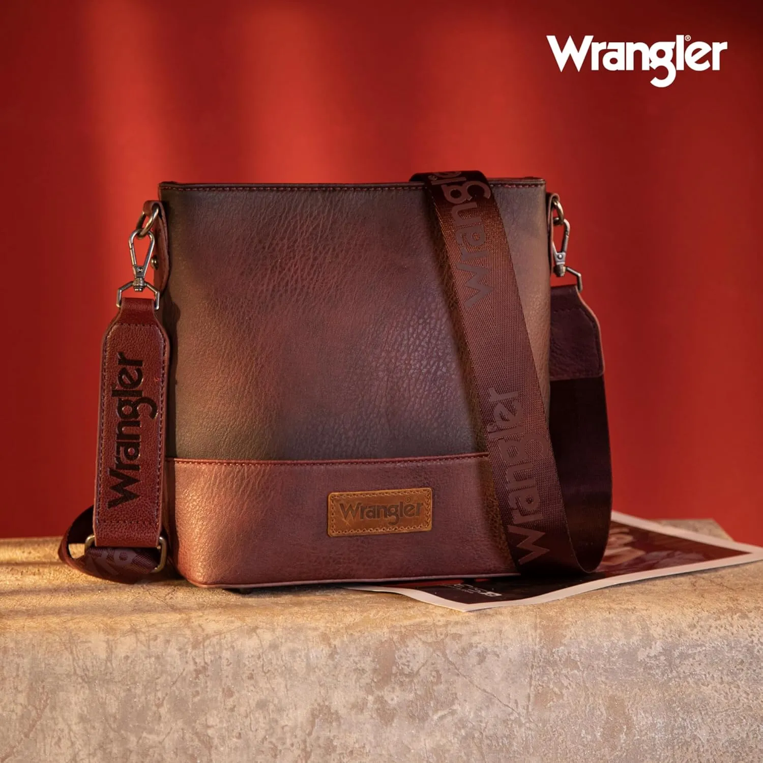 Wrangler Crossbody Purses for Women Two Tone Crossbody Bags Women Purses and Handbags