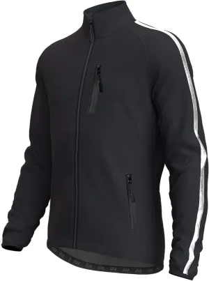 Wulibike Cycling Jackets for Men, Reflective Running Jacket Men Winter Cold Weather Cycling Clothing Full Zip with Pockets