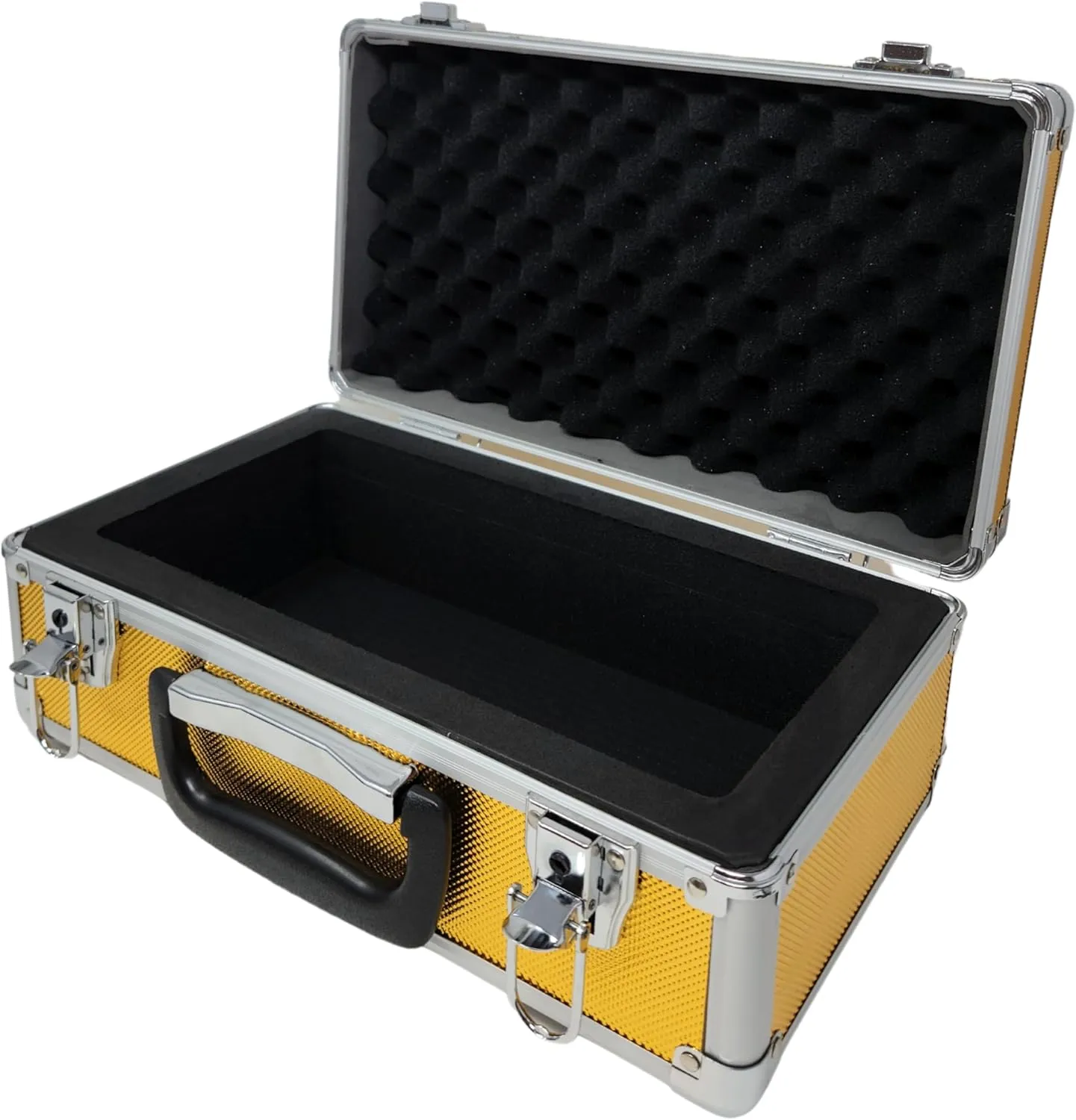 X-40 Compact Metal Slab Case | PSA BGS CGC | Durable Aluminum Briefcase for Graded Sports & Trading Cards | PSA Card Case & Graded Slab Storage Case Box (Gold)