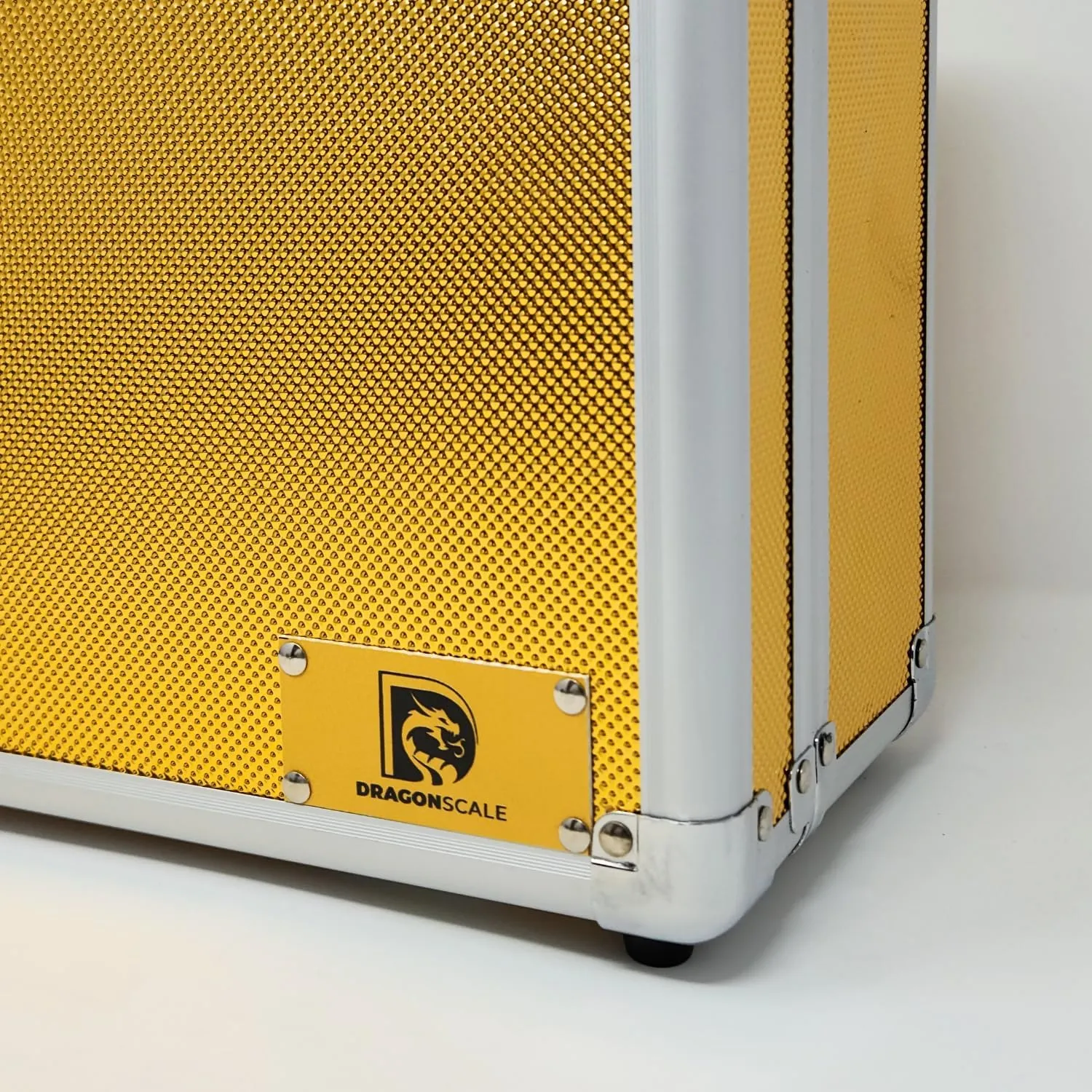 X-40 Compact Metal Slab Case | PSA BGS CGC | Durable Aluminum Briefcase for Graded Sports & Trading Cards | PSA Card Case & Graded Slab Storage Case Box (Gold)