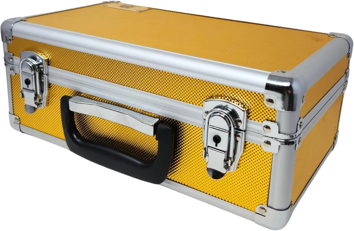 X-40 Compact Metal Slab Case | PSA BGS CGC | Durable Aluminum Briefcase for Graded Sports & Trading Cards | PSA Card Case & Graded Slab Storage Case Box (Gold)