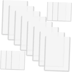Yardwe 50Pcs Transparent Card Sleeves for Game Cards Protective Sleeves Versatile Storage Covers Photos and More