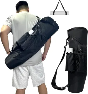 Yoga Mat Bag, with Water Bottle Pocket and Big Wet Pocket & Yoga strap & Large Capacity, Stylish & Functional Fitness Mat And Essential items for Women & Men