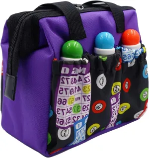 Yuanhe Bingo Dauber Tote Bag - 6 Pockets Bingo Pattern Bag
