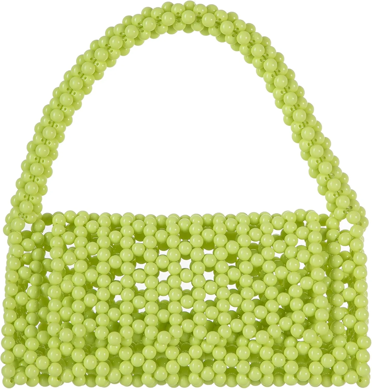 YUSHINY Candy Color Acrylic Beaded Hollow Handbag Evening Clutch Triangle Bags for Wedding Party