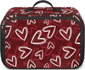 Zanxaintu Heart Small Diaper Bag Lightweight Stroller Diaper Bag with Pocket Diaper Bag Accessories Detachable Stroller Caddy Mini Diaper Bag Crossbody Fits All Strollers