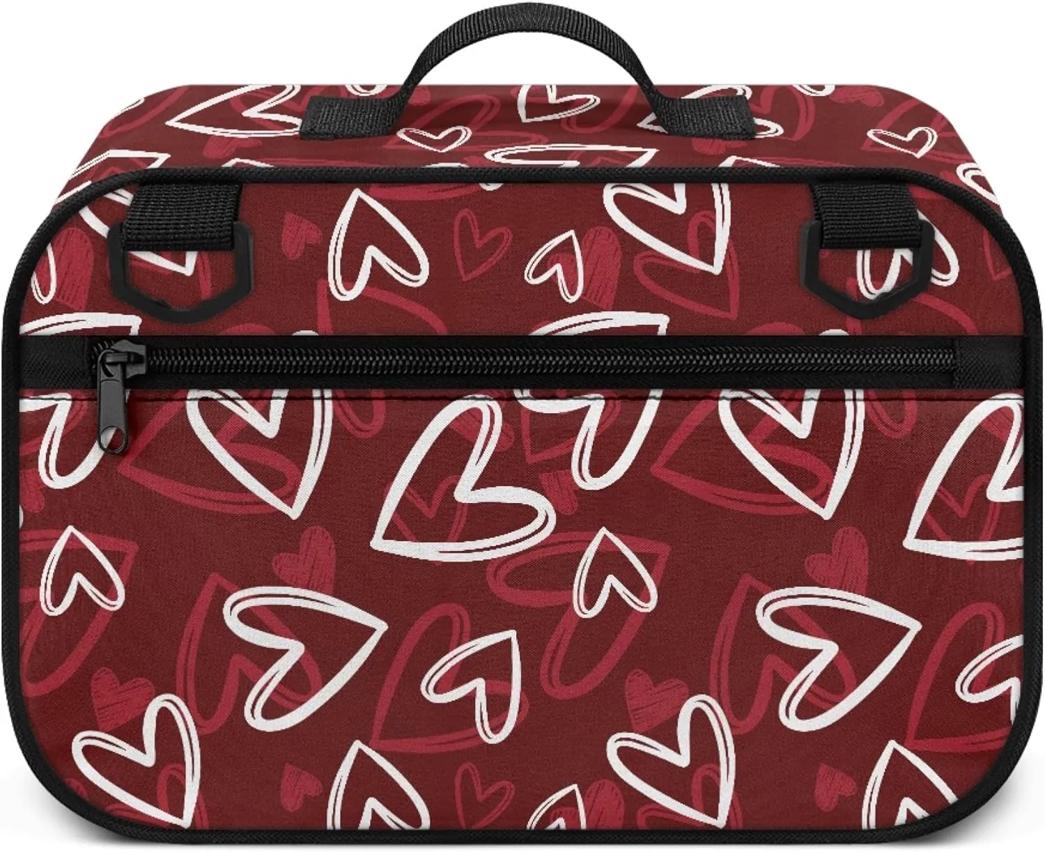 Zanxaintu Heart Small Diaper Bag Lightweight Stroller Diaper Bag with Pocket Diaper Bag Accessories Detachable Stroller Caddy Mini Diaper Bag Crossbody Fits All Strollers