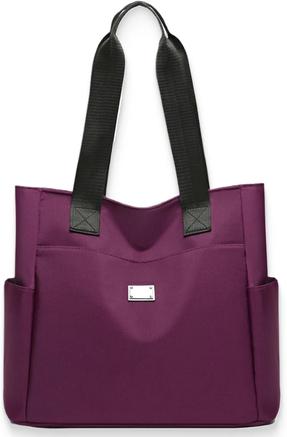 Zcjeaneviln Bag Waterproof, Large Capacity Water Repellent Multi Pocket Nylon Shoulder Bags, Oxford Tote Shoulder Bag