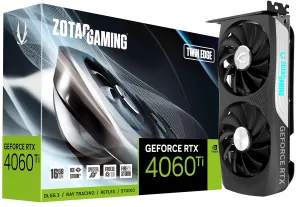 Zotac GeForce RTX 4060 Ti 16GB Twin Edge NVIDIA DLSS 3, 3 x DisplayPort 1.4a Boost: 2535MHz